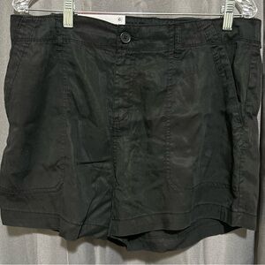 Women’s Washed Black Fortune Tencel Shorts
